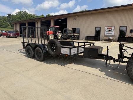 Used USED 2025 Carry-On 6X12 Tandem Axle Utility Trailer w/ Steel Tongue Box & Spare Tire - 7000# GVWR
