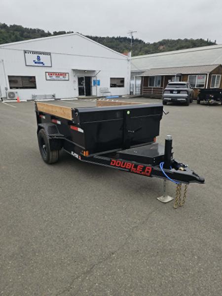 New MINI DUMP 2027 Double A ELP55-8 5X8 SINGLE AXLE 5000 GVWR Dump Trailer