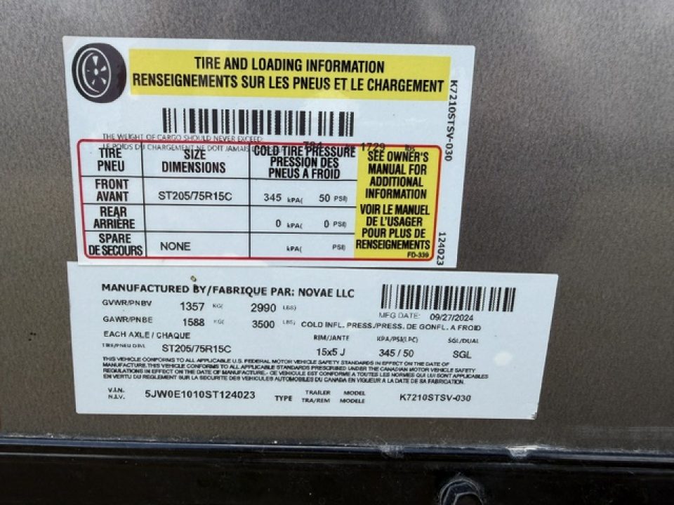 Used 2025 Look Trailers 6x10- black out package- 6in taller Cargo / Enclosed Trailer