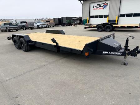 New 2026 Hillcrest Black-Grey 82 x20'+2' 10k Car Hauler Trailer