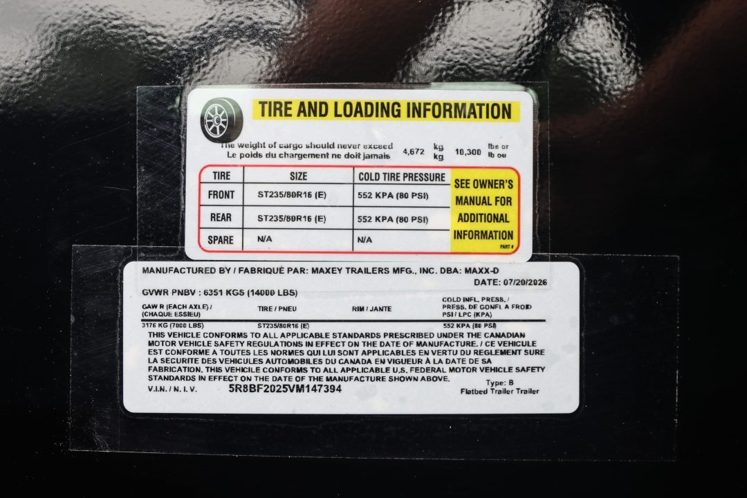 New 2027 8.5X20 MAXX-D EQUIPMENT TRAILER