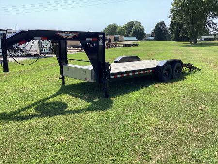 Used 2022 H&H Trailers 18+2 Gooseneck Equipment Trailer, 14 Ply Tires, 14K