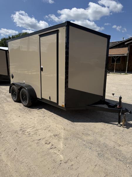 New 2026 Stealth Trailers 6X12 7K 78" HEIGHT TAN W/BLACKOUT Cargo / Enclosed Trailer