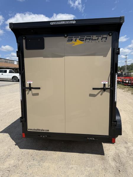 New 2026 Stealth Trailers 6X12 7K 78" HEIGHT TAN W/BLACKOUT Cargo / Enclosed Trailer