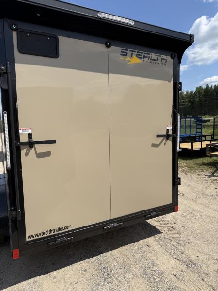 New 2026 Stealth Trailers 7X14 TAN W/BLACKOUT 7' INTERIOR HEIGHT Cargo / Enclosed Trailer