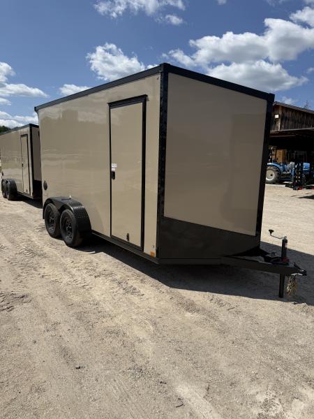 New 2026 Stealth Trailers 7X16 TAN W/BLACKOUT PACKAGE Cargo / Enclosed Trailer