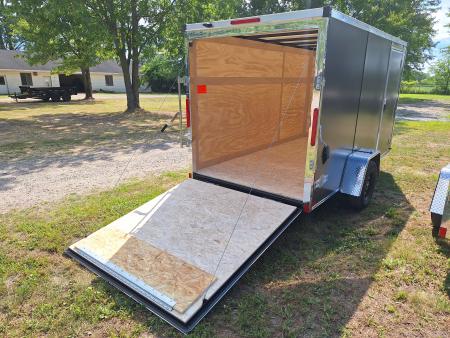 New 2027 Stealth Trailers 6x12 Cargo / Enclosed Trailer W/Ramp Door (Charcoal)