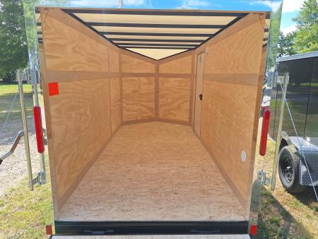New 2027 Stealth Trailers 6x12 Cargo / Enclosed Trailer W/Ramp Door (Charcoal)