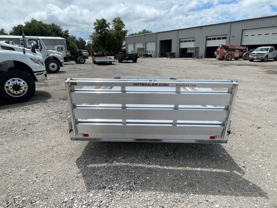 New 2027 H&H Trailers 78x12 Aluminum Low Side 3K Idler Utility Trailer