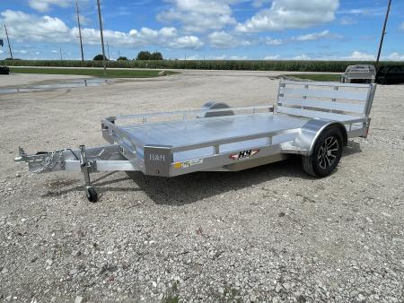 New 2027 H&H Trailers 78x12 Aluminum Low Side 3K Idler Utility Trailer