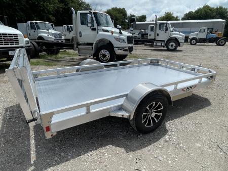 New 2027 H&H Trailers 78x12 Aluminum Low Side 3K Idler Utility Trailer