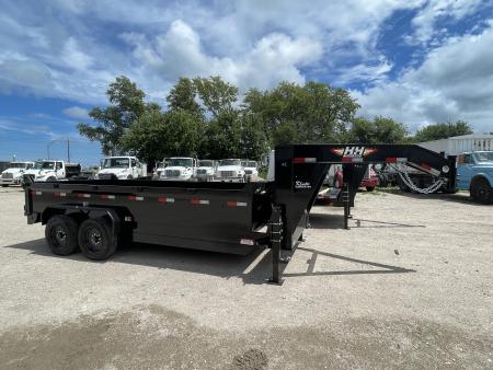 New 2027 H&H Trailers 83x16 Industrial Gooseneck 16K Dump Trailer