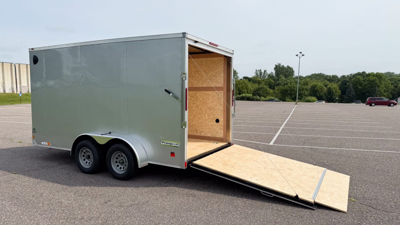 New Haulmark 7x14 Enclosed Trailer -- Ramp Door!