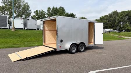New Haulmark 7x14 Enclosed Trailer -- Ramp Door!