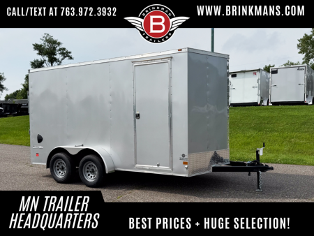 New Haulmark 7x14 Enclosed Trailer -- Ramp Door!