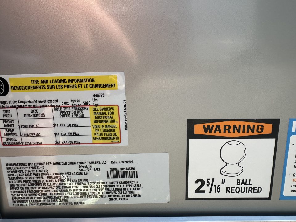 New 2027 Haulmark PP-D 6X12 with 6'6" Interior Height Cargo / Enclosed Trailer