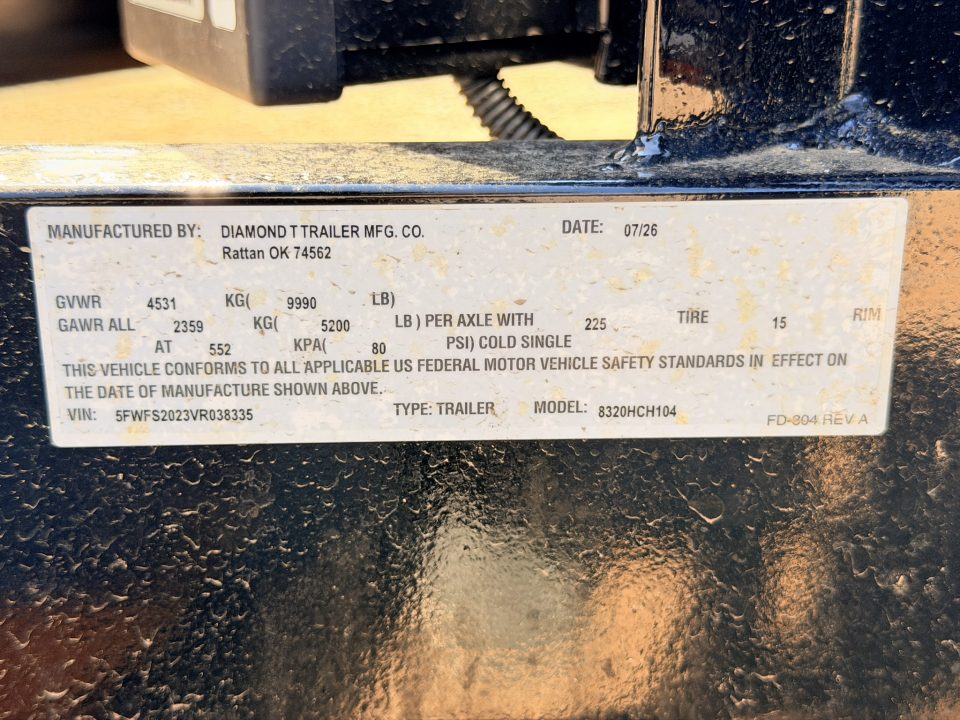 New 2027 Diamond T 7-16 Tandem Axle Ramp Gate Utility 7K GVWR