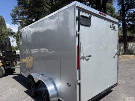 New 2026 Look Trailers 7X14 Enclosed Box Cargo Trailer 7' Tall Ramp Cargo / Enclosed Trailer