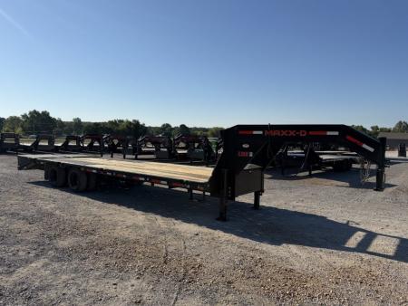 Used 2024 MAXXD 102 X28' 30K Gooseneck Flatbed Trailer