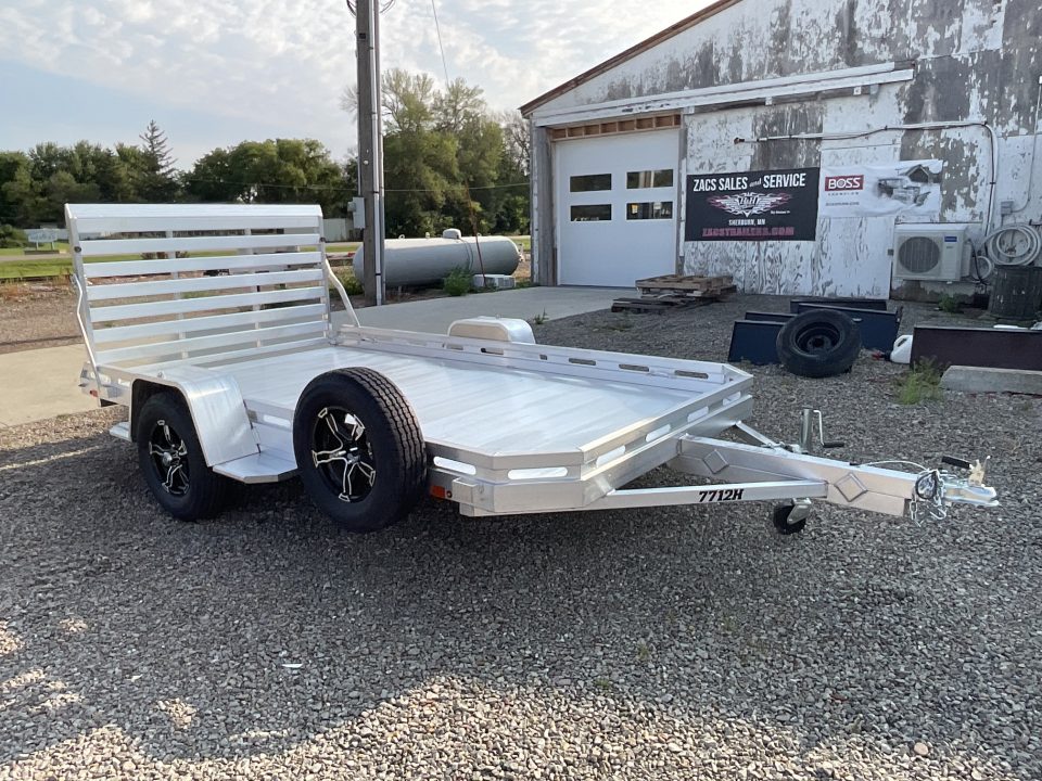 New 2027 Aluma 7712H-STG Utility Trailer