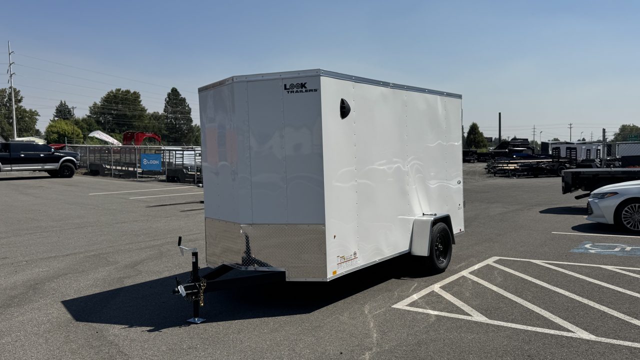 New 2026 Look Trailers 6 x 12 ST DLX Flat Top V-Nose 3K Cargo / Enclosed Trailer