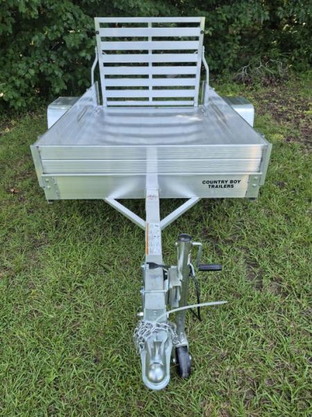 New 2027 Aluma 54X8' Utility, 12" Solid Sides, Straight Tailgate 548ESA