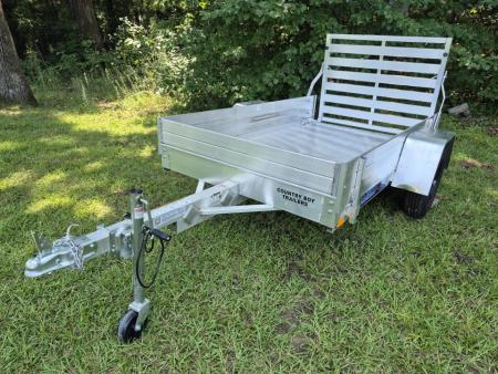 New 2027 Aluma 54X8' Utility, 12" Solid Sides, Straight Tailgate 548ESA