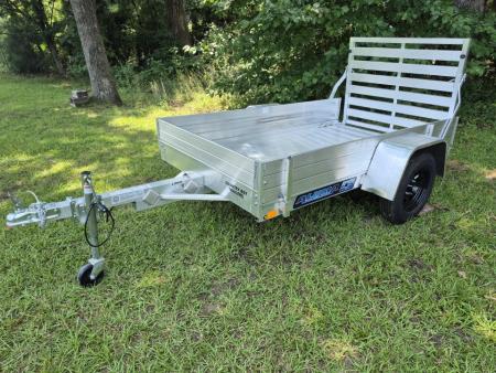 New 2027 Aluma 54X8' Utility, 12" Solid Sides, Straight Tailgate 548ESA