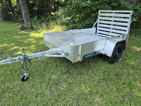 New 2027 Aluma 54X8' Utility, 12" Solid Sides, Straight Tailgate 548ESA