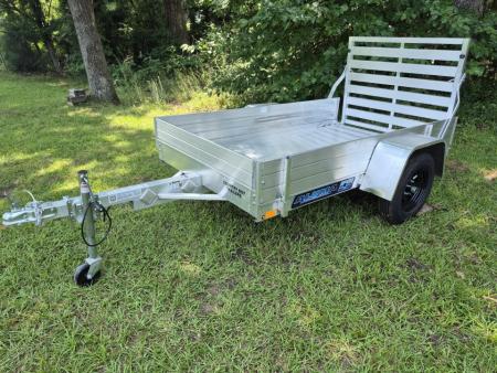 New 2027 Aluma 54X8' Utility, 12" Solid Sides, Straight Tailgate 548ESA