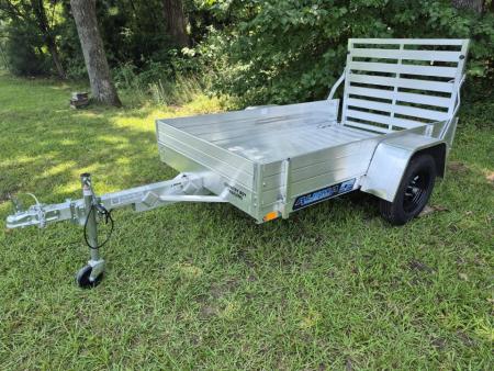 New 2027 Aluma 54X8' Utility, 12  Solid Sides, Straight Tailgate 548ESA