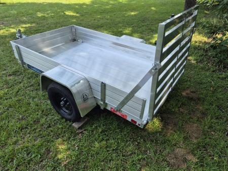 New 2027 Aluma 54X8' Utility, 12" Solid Sides, Straight Tailgate 548ESA