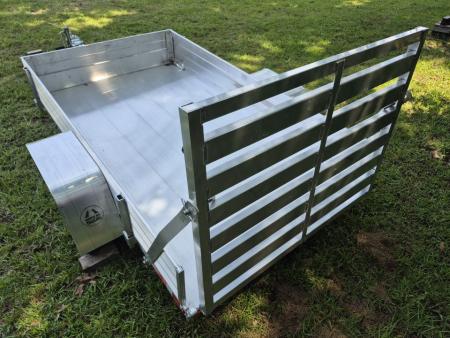 New 2027 Aluma 54X8' Utility, 12" Solid Sides, Straight Tailgate 548ESA
