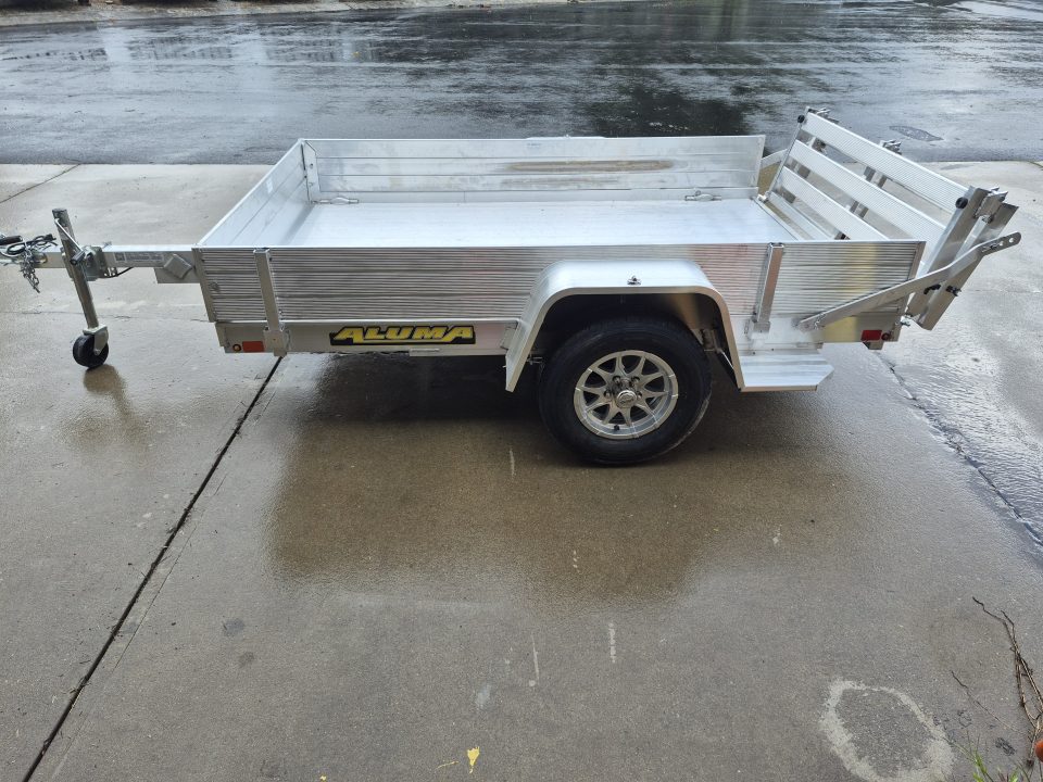 New 2027 Aluma 63x8 Utility, Bi-fold Tailgate Ramp 638S-BT