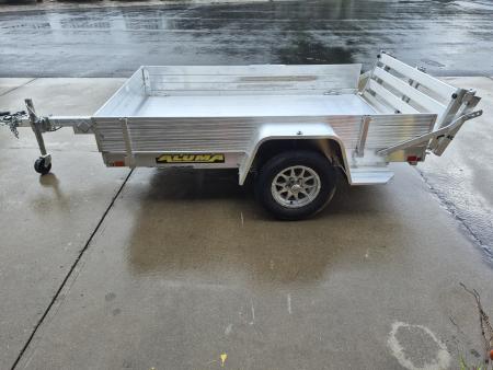 New 2027 Aluma 63x8 Utility, Bi-fold Tailgate Ramp 638S-BT