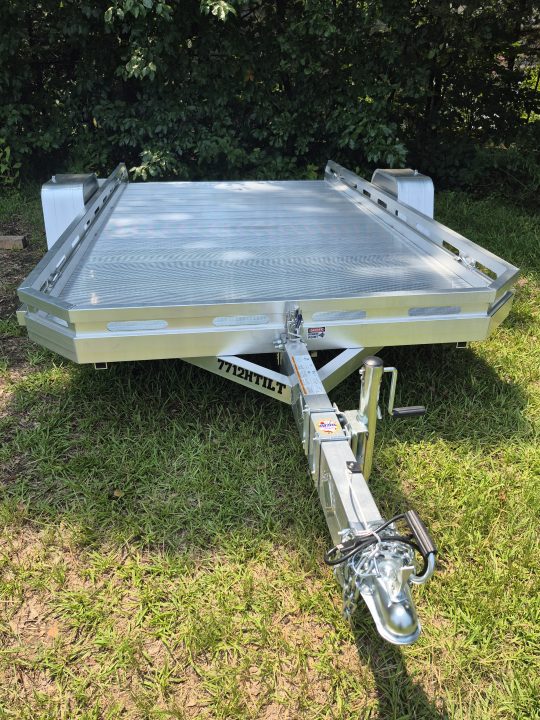 New 2027 Aluma 77x12 Utility, Full Tilt Bed 7712H