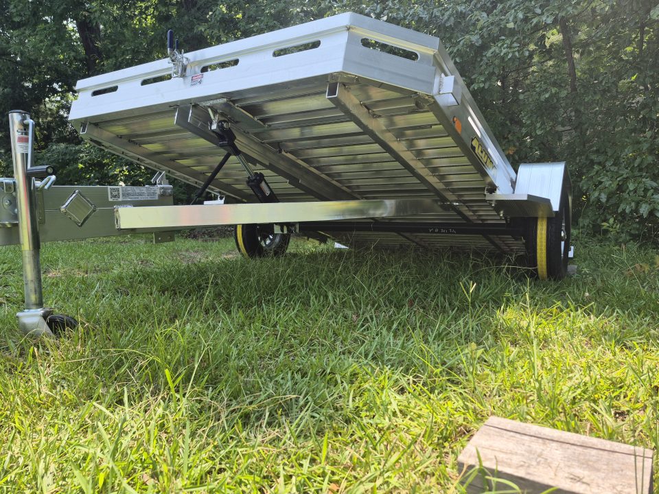 New 2027 Aluma 77x12 Utility, Full Tilt Bed 7712H