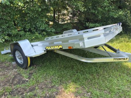 New 2027 Aluma 77x12 Utility, Full Tilt Bed 7712H