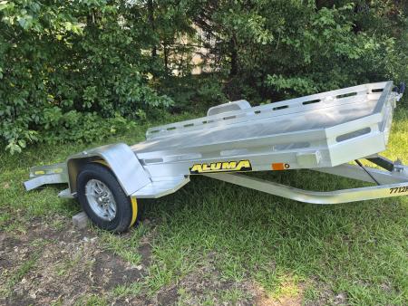 New 2027 Aluma 77x12 Utility, Full Tilt Bed 7712H