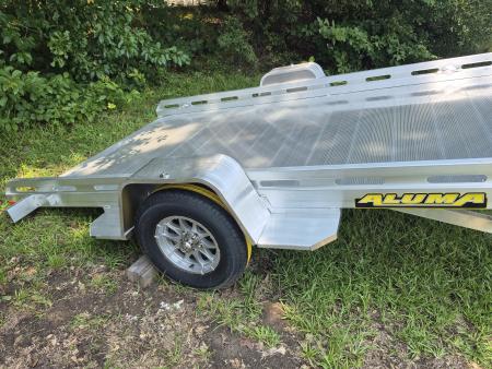 New 2027 Aluma 77x12 Utility, Full Tilt Bed 7712H