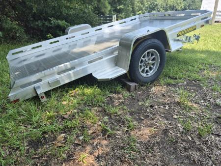 New 2027 Aluma 77x12 Utility, Full Tilt Bed 7712H