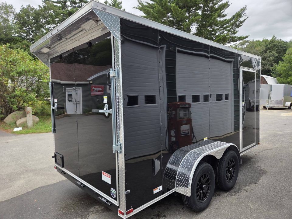 New 2027 One Stop 7x14 cargo trailer extra height with rear spoiler Cargo / Enclosed Trailer