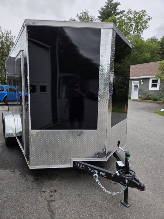 New 2027 One Stop 7x14 cargo trailer extra height with rear spoiler Cargo / Enclosed Trailer