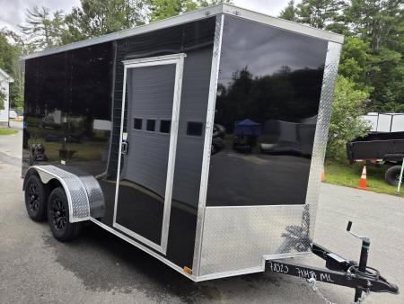 New 2027 One Stop 7x14 cargo trailer extra height with rear spoiler Cargo / Enclosed Trailer
