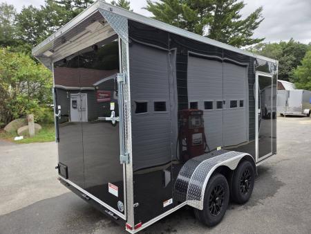 New 2027 One Stop 7x14 cargo trailer extra height with rear spoiler Cargo / Enclosed Trailer