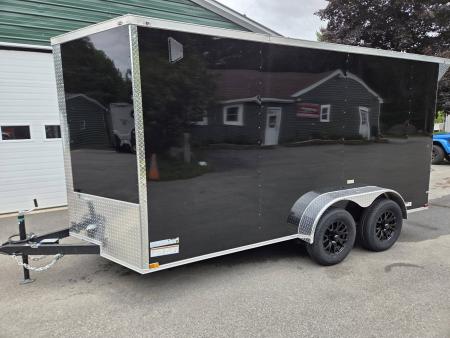 New 2027 One Stop 7x14 cargo trailer extra height with rear spoiler Cargo / Enclosed Trailer
