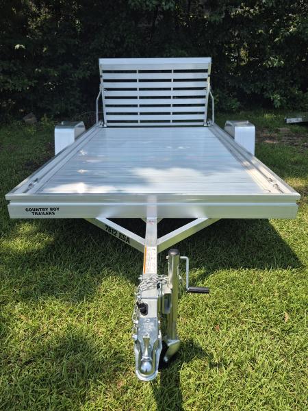New 2027 Aluma 78x12 Utility, 12" Solid Sides, Straight Tailgate 7812ESA