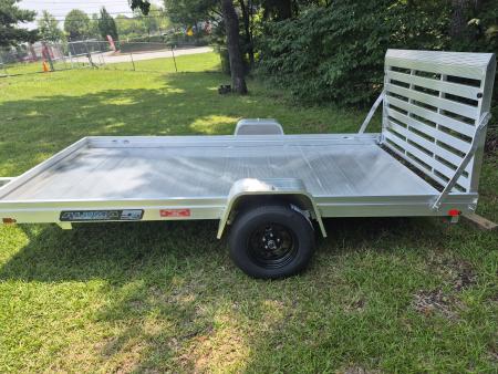 New 2027 Aluma 78x12 Utility, 12" Solid Sides, Straight Tailgate 7812ESA