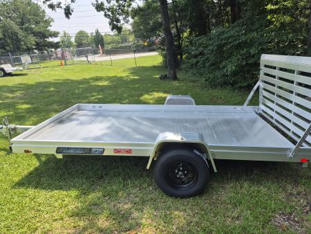 New 2027 Aluma 78x12 Utility, 12" Solid Sides, Straight Tailgate 7812ESA