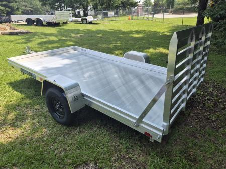 New 2027 Aluma 78x12 Utility, 12  Solid Sides, Straight Tailgate 7812ESA
